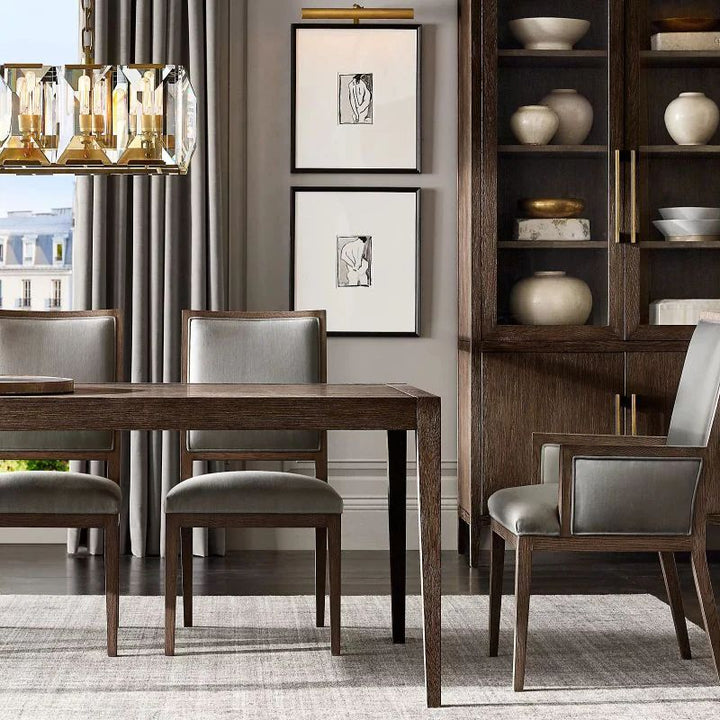 Paula Crystal Rectangular Dining Room Chandelier 42"