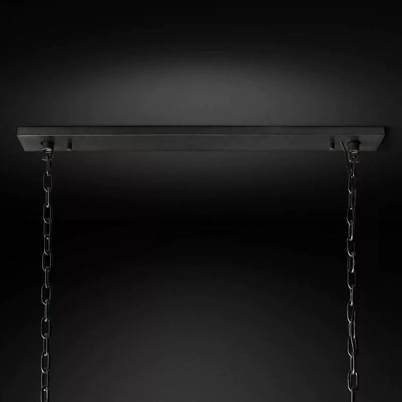 Paula Crystal Rectangular Dining Room Chandelier 62"