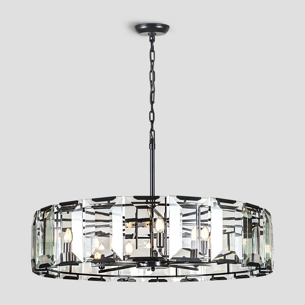Paula Crystal Round Chandelier 24"
