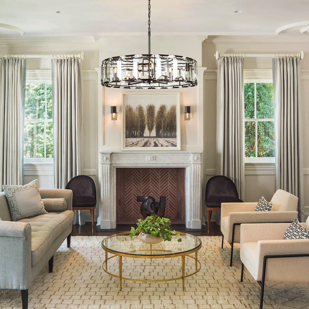 Paula Crystal Round Chandelier 24"