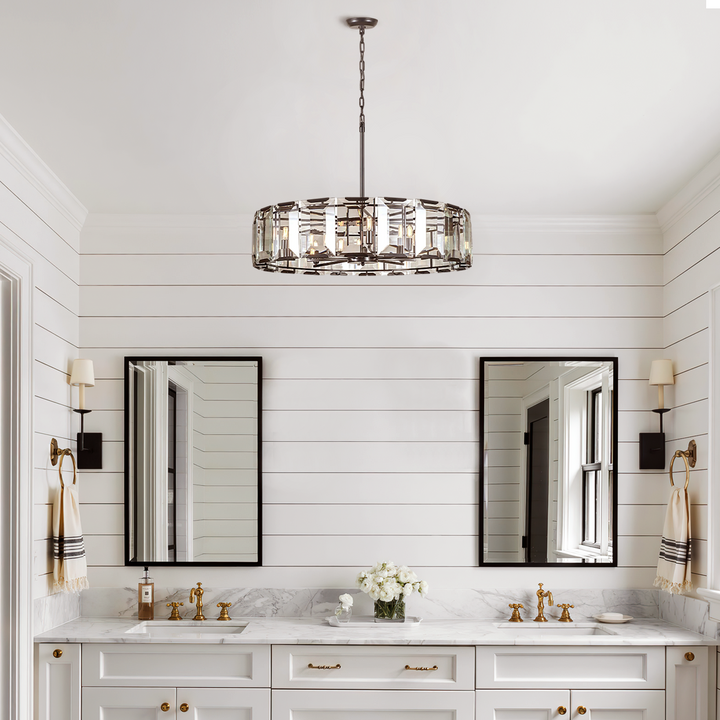 Paula Crystal Round Chandelier 24"