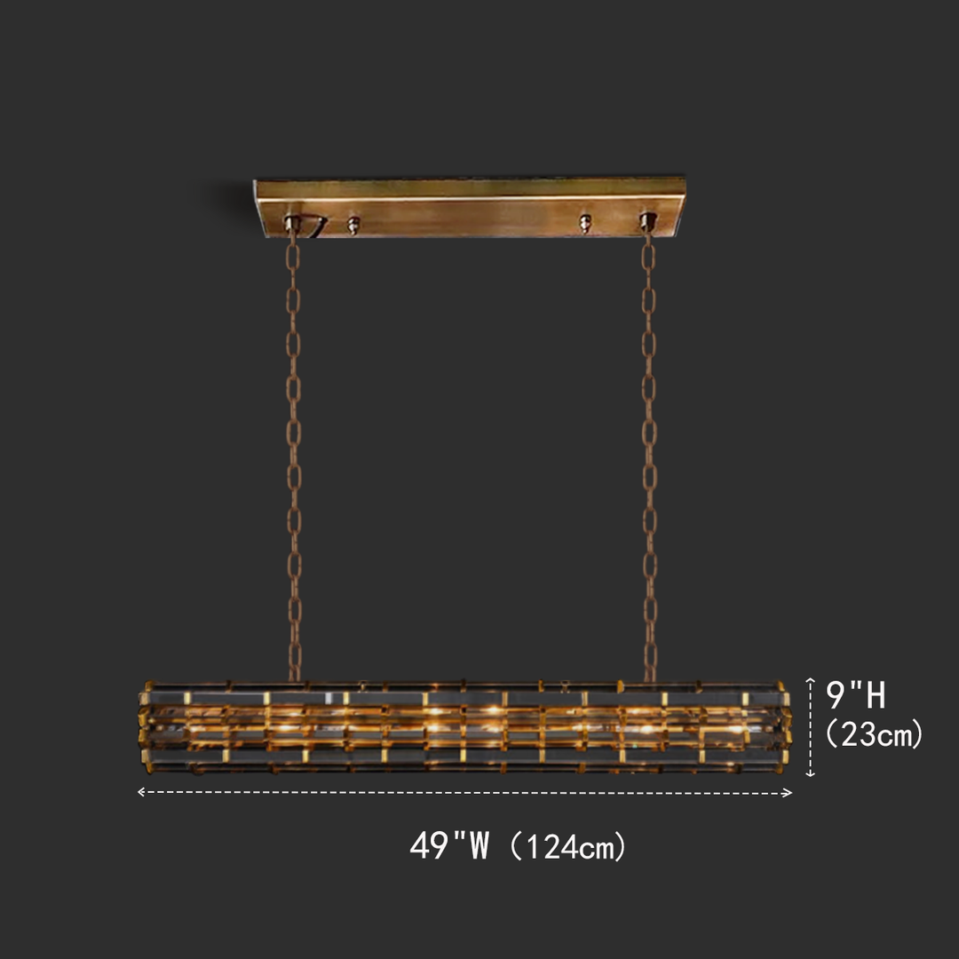 Paula Cylindrical/ Linear Chandelier