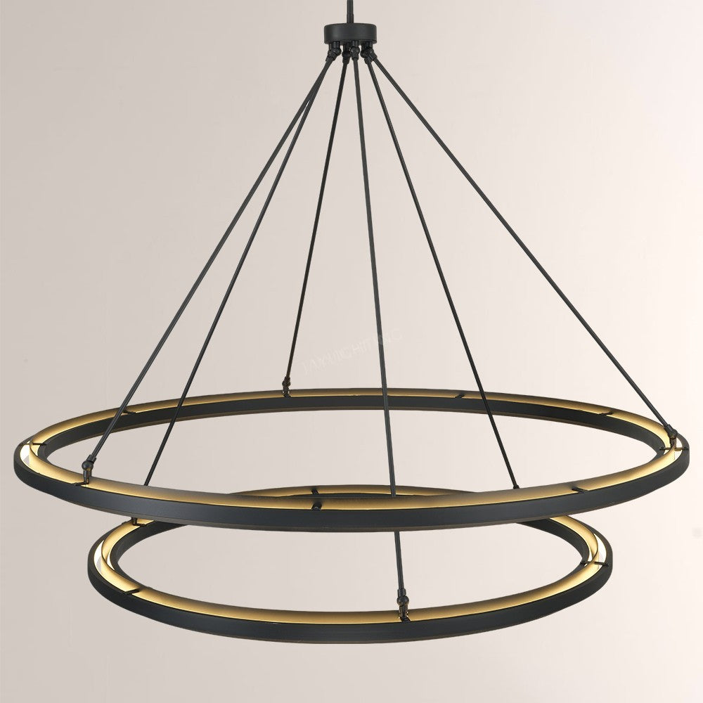 Perez Two-Tier Round Chandelier 60"