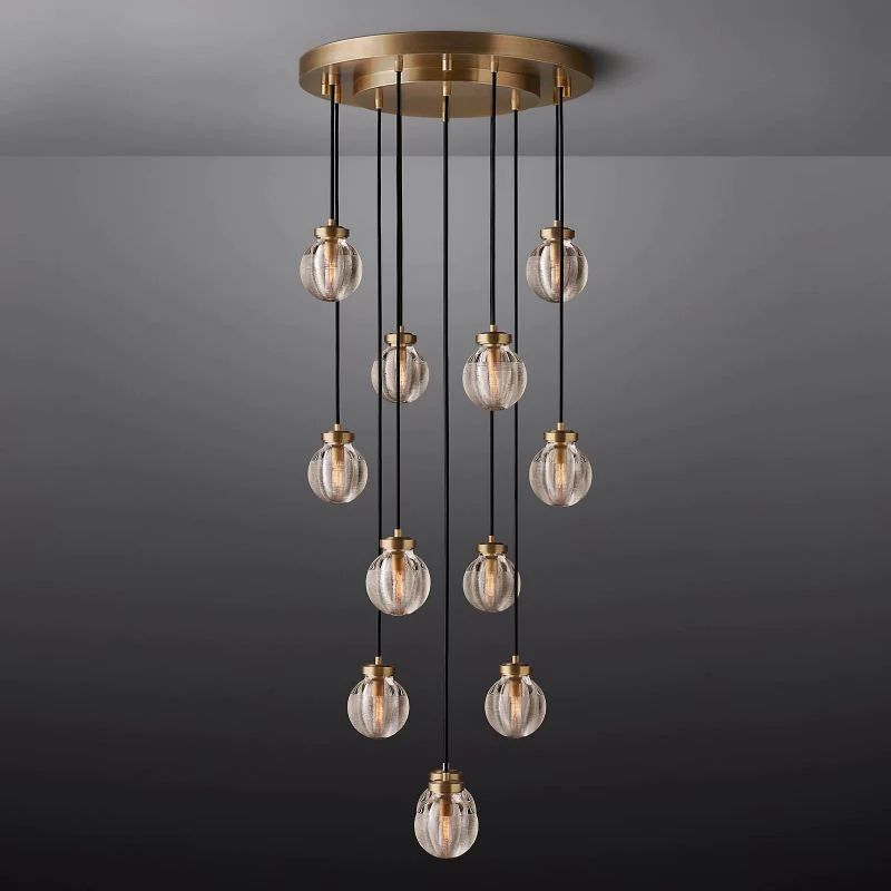 Popular Pearl Ball Round Chandelier 22"D