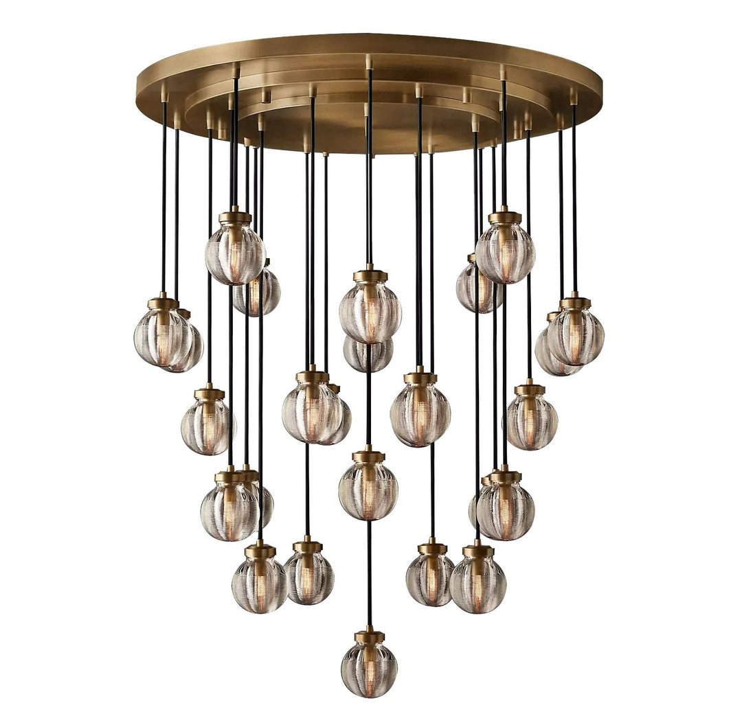 Popular Pearl Ball Round Chandelier 38"