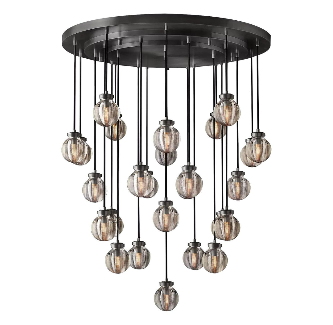 Popular Pearl Ball Round Chandelier 38"