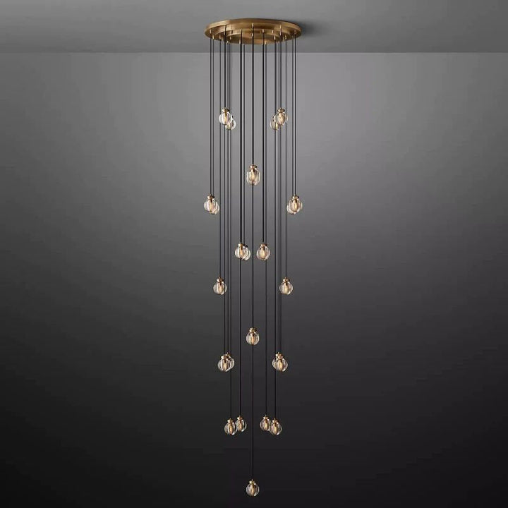 Popular Pearl Ball Round Chandelier 38"