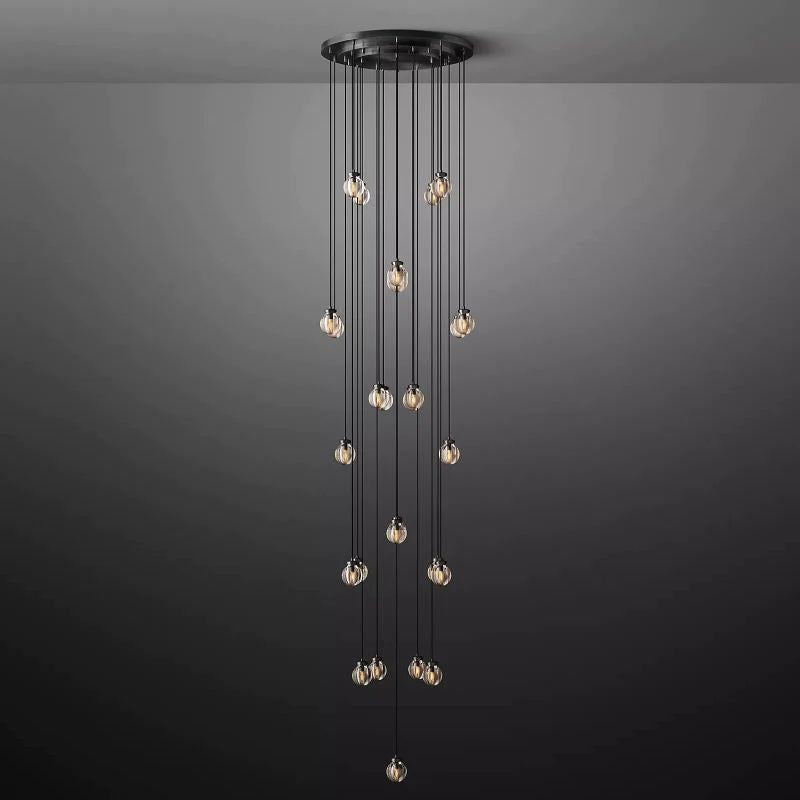 Popular Pearl Ball Round Chandelier 38"