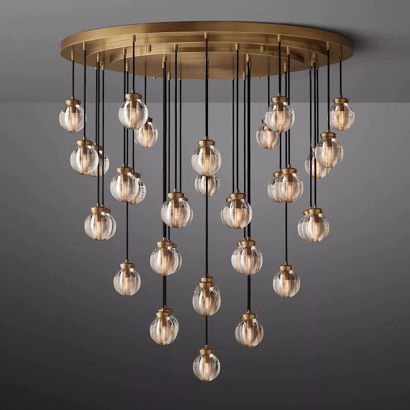 Popular Pearl Ball Round Chandelier 48"D