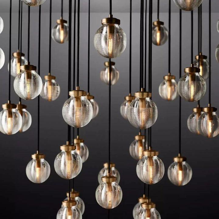 Popular Pearl Ball Round Chandelier 48"D