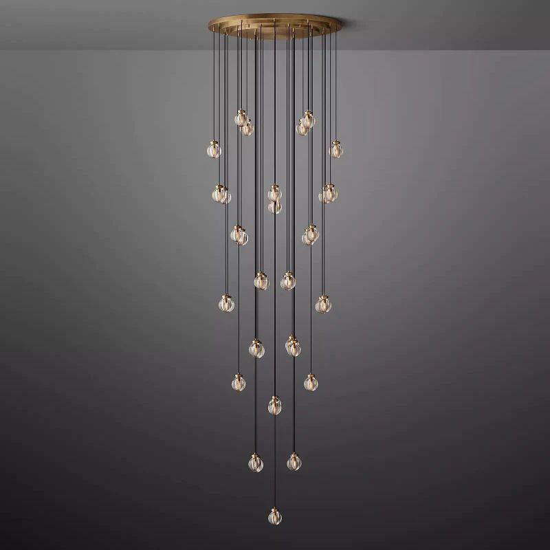 Popular Pearl Ball Round Chandelier 48"D