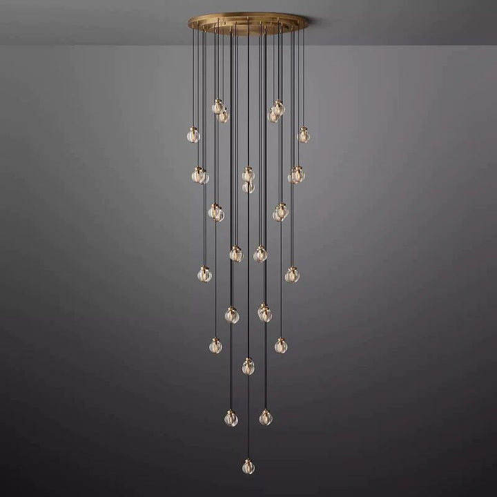 Popular Pearl Ball Round Chandelier 48"D