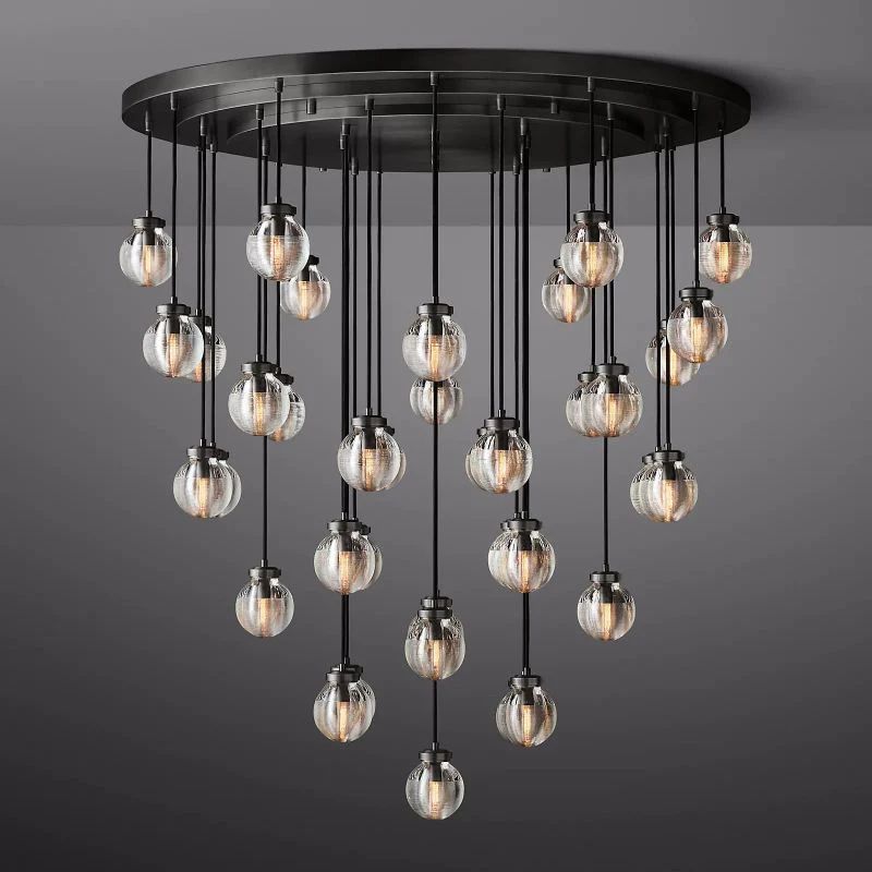 Popular Pearl Ball Round Chandelier 48"D