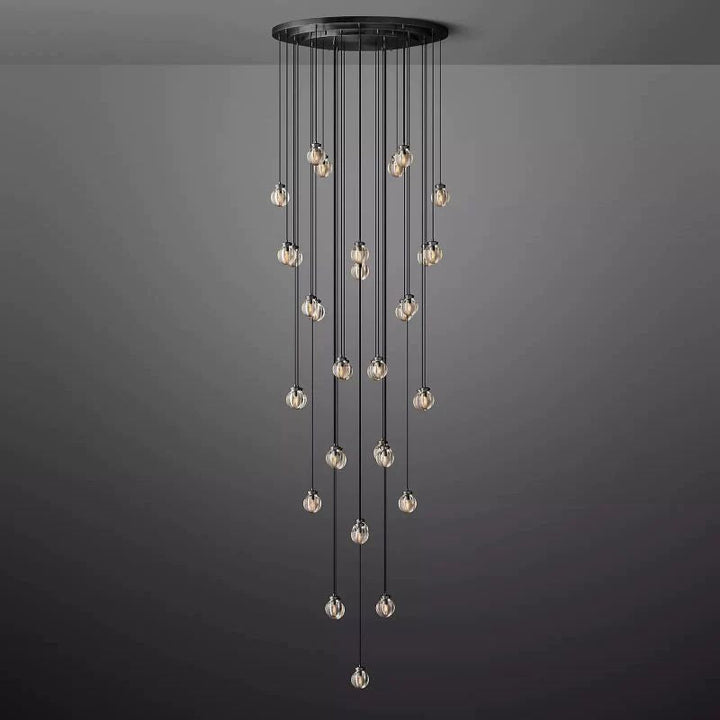 Popular Pearl Ball Round Chandelier 48"D