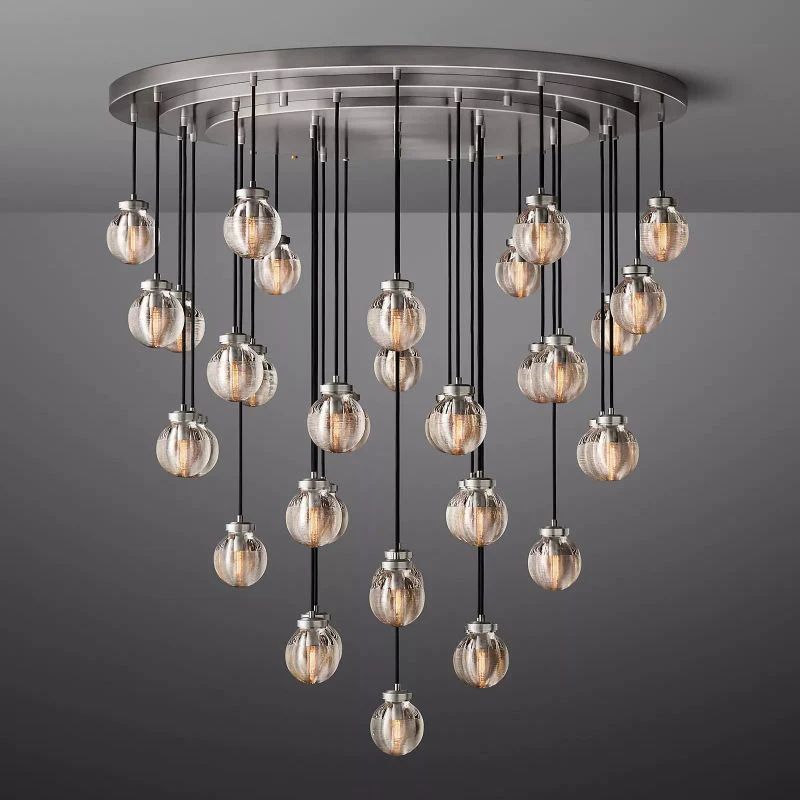 Popular Pearl Ball Round Chandelier 48"D