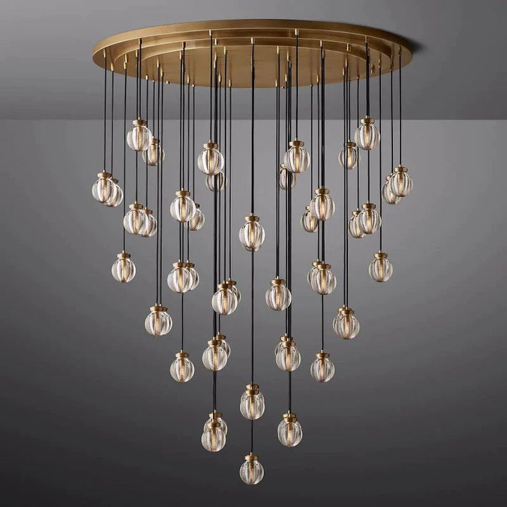 Popular Pearl Ball Round Chandelier 60"D