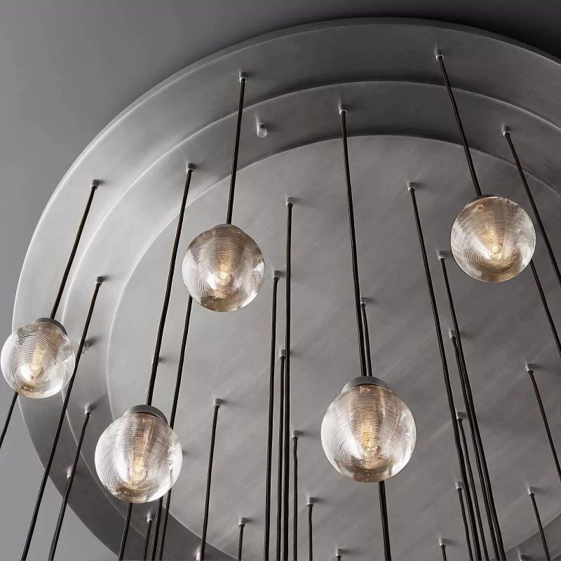 Popular Pearl Ball Round Chandelier 60"D