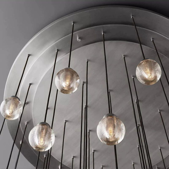 Popular Pearl Ball Round Chandelier 60"D