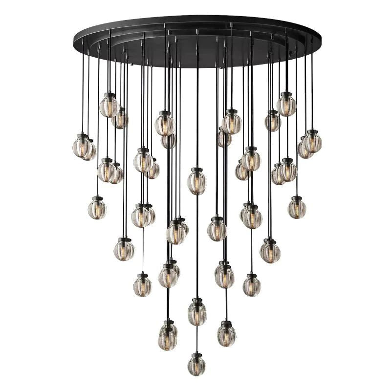Popular Pearl Ball Round Chandelier 60"D