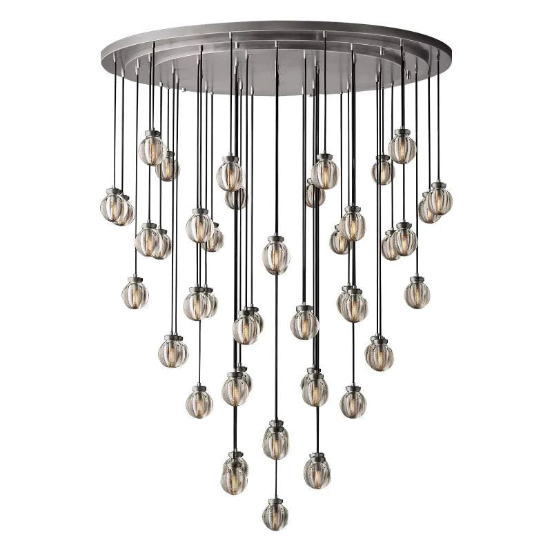 Popular Pearl Ball Round Chandelier 60"D