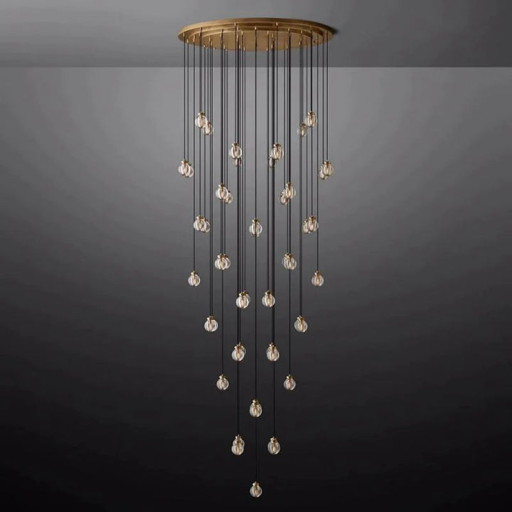 Popular Pearl Ball Round Chandelier 60"D