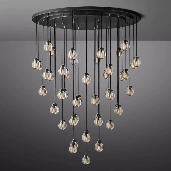 Popular Pearl Ball Round Chandelier 60"D
