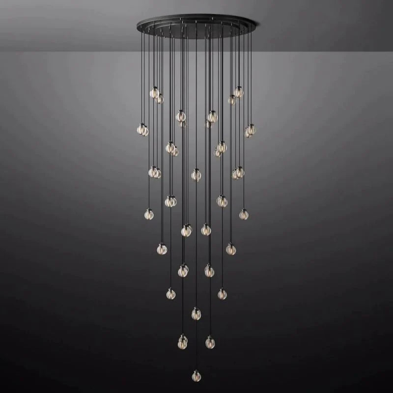 Popular Pearl Ball Round Chandelier 60"D