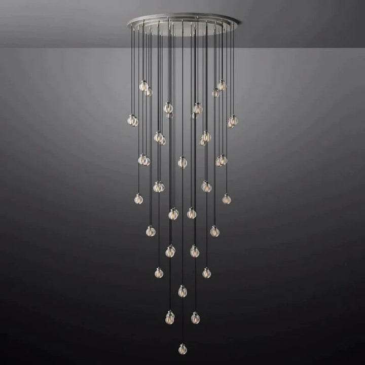 Popular Pearl Ball Round Chandelier 60"D
