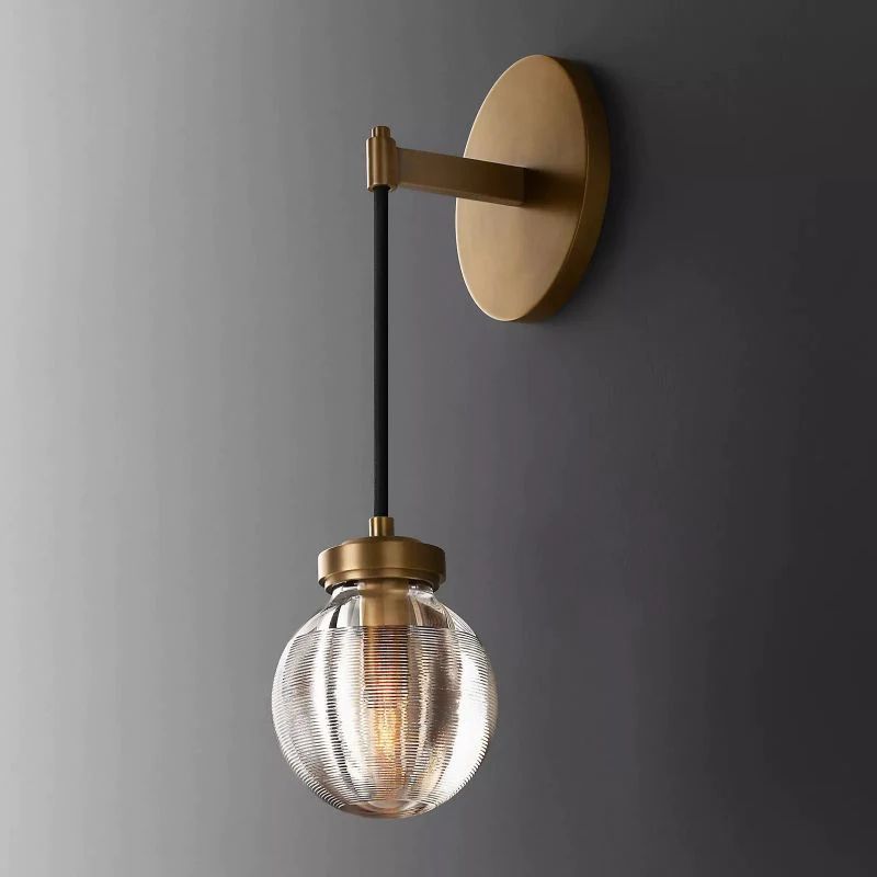 Popular Pearl Glass Cord Ball Wall Sconce