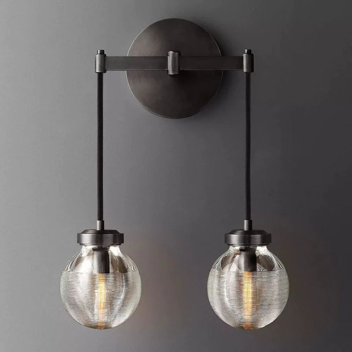 Popular Pearl Glass Double Ball Wall Sconce