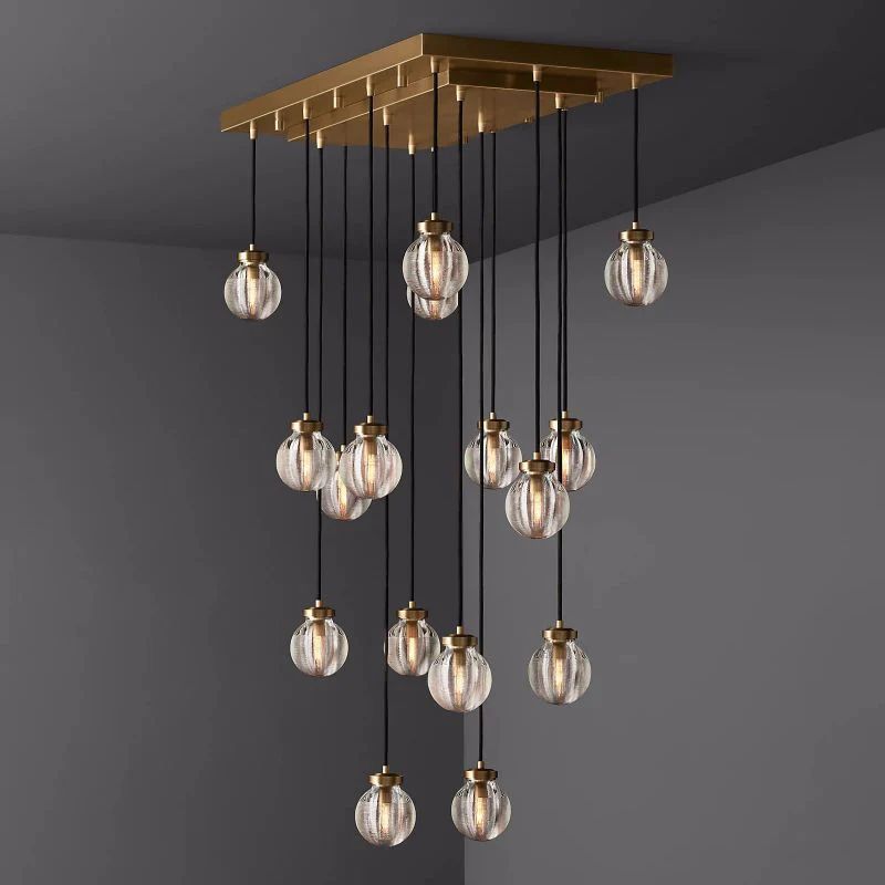 Popular Pearl Rectangle Chandelier 36"
