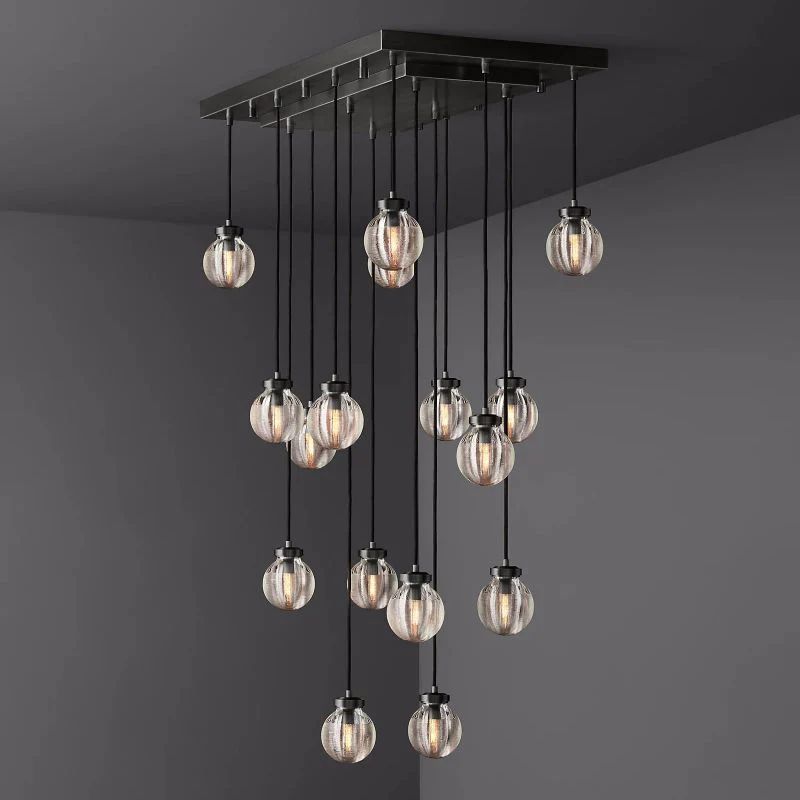 Popular Pearl Rectangle Chandelier 36"
