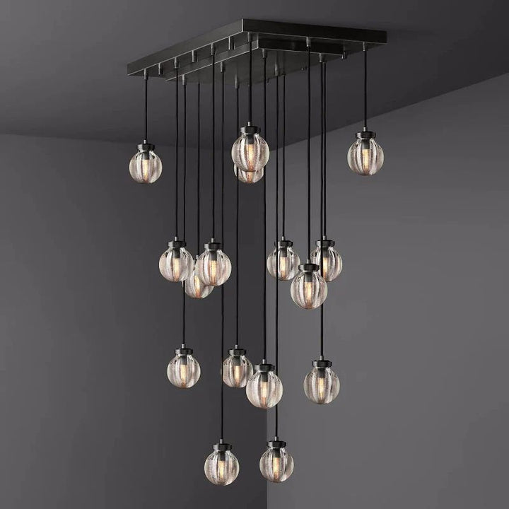 Popular Pearl Rectangle Chandelier 36"