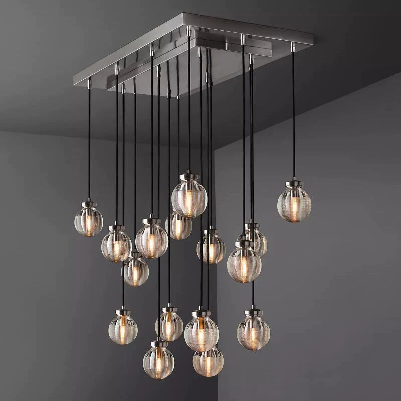 Popular Pearl Rectangle Chandelier 36"