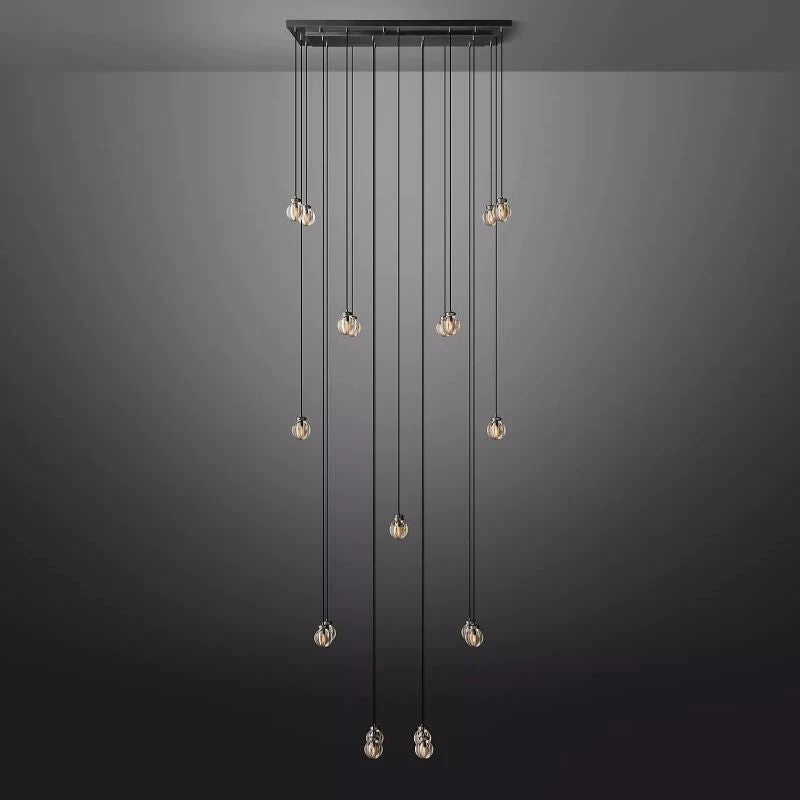 Popular Pearl Rectangle Chandelier 54"