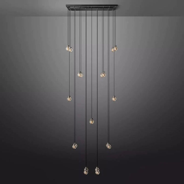Popular Pearl Rectangle Chandelier 54"