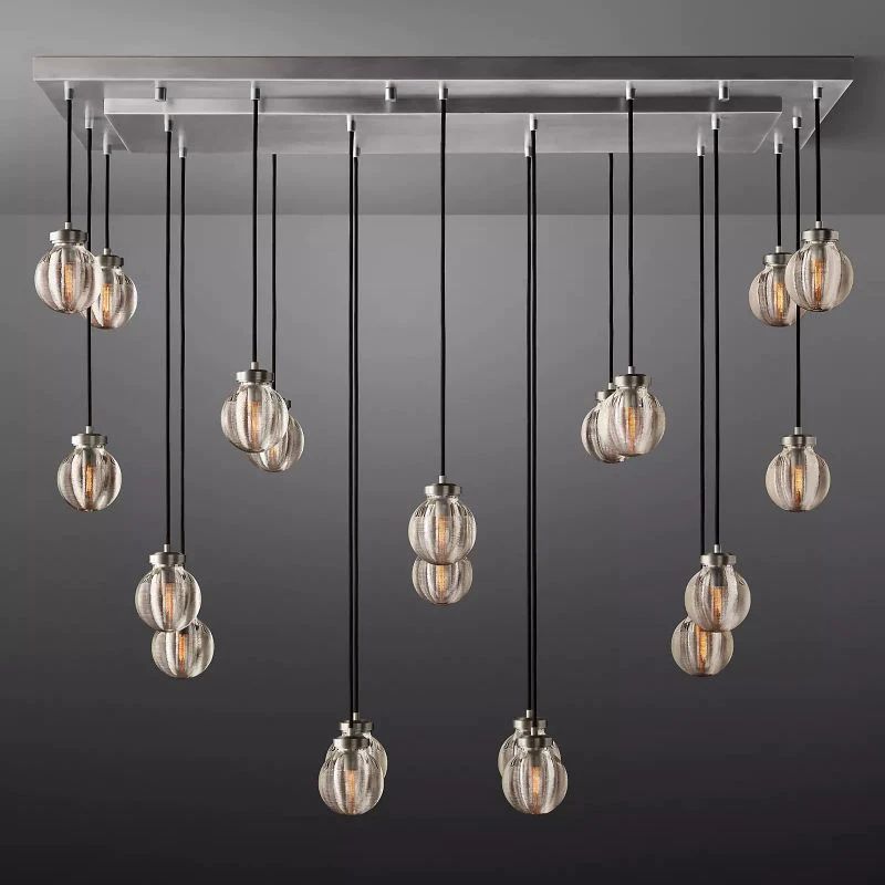 Popular Pearl Rectangle Chandelier 54"