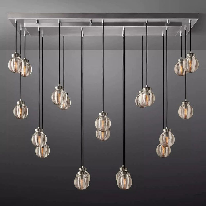 Popular Pearl Rectangle Chandelier 54"