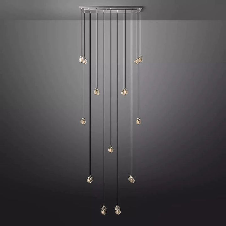 Popular Pearl Rectangle Chandelier 54"