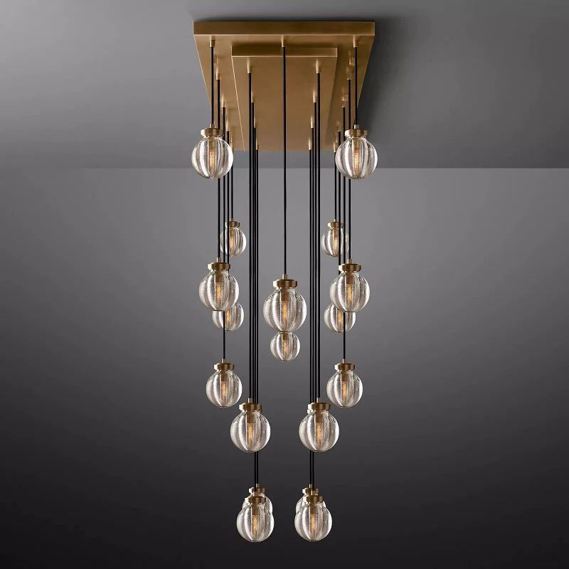 Popular Pearl Rectangle Chandelier 54"