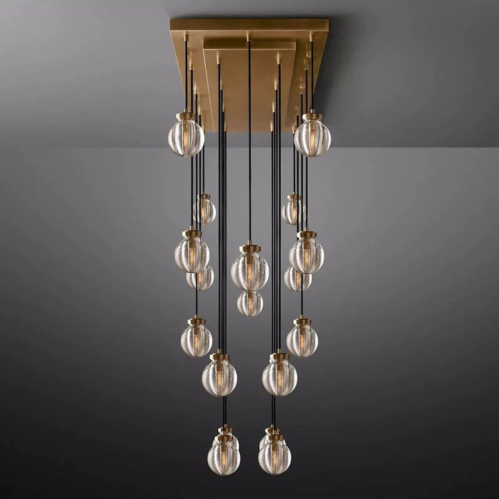 Popular Pearl Rectangle Chandelier 54"