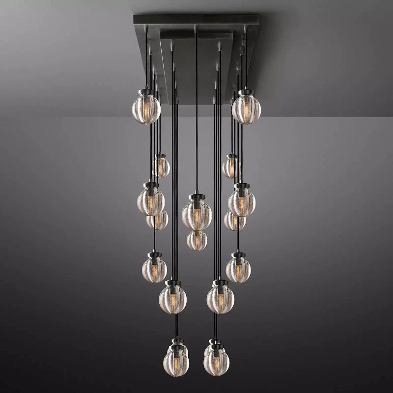 Popular Pearl Rectangle Chandelier 54"