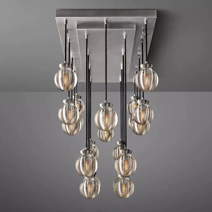 Popular Pearl Rectangle Chandelier 54"