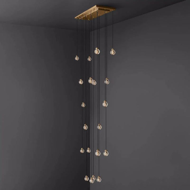 Popular Pearl Rectangle Chandelier 54"