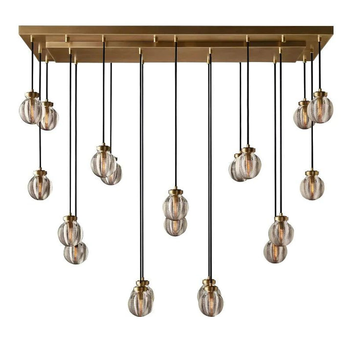 Popular Pearl Rectangle Chandelier 54"
