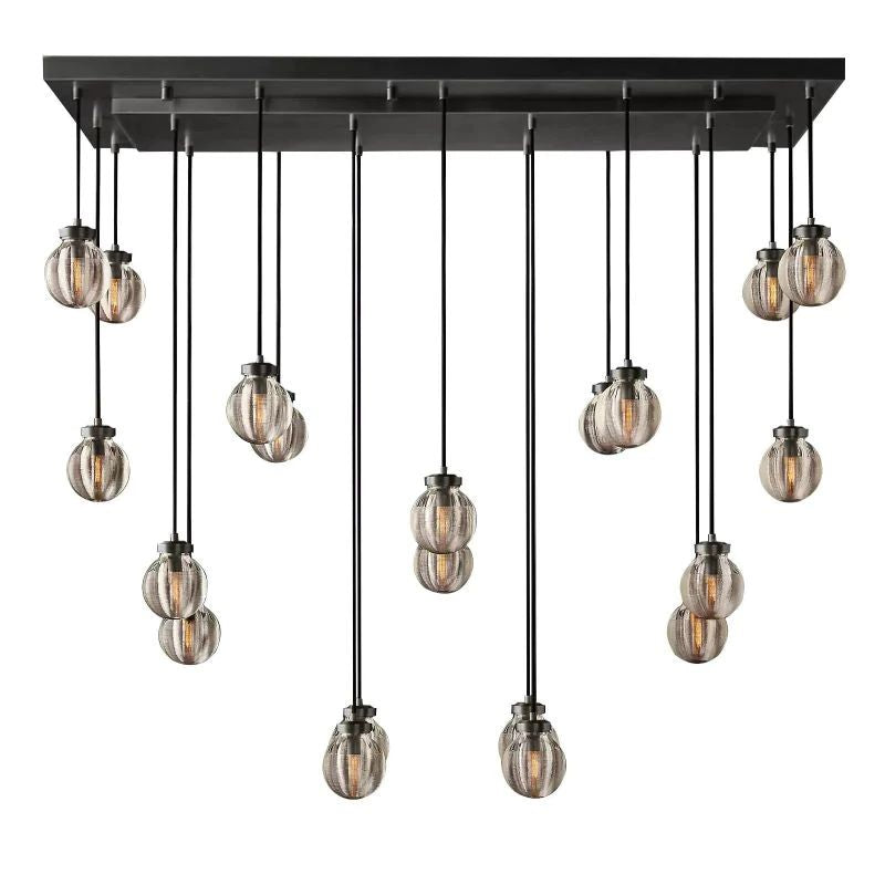 Popular Pearl Rectangle Chandelier 54"