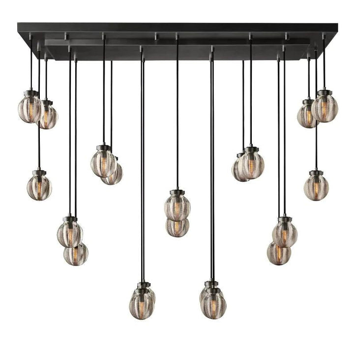Popular Pearl Rectangle Chandelier 54"