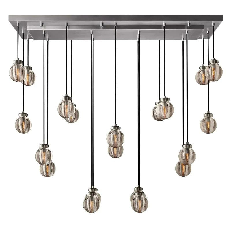 Popular Pearl Rectangle Chandelier 54"