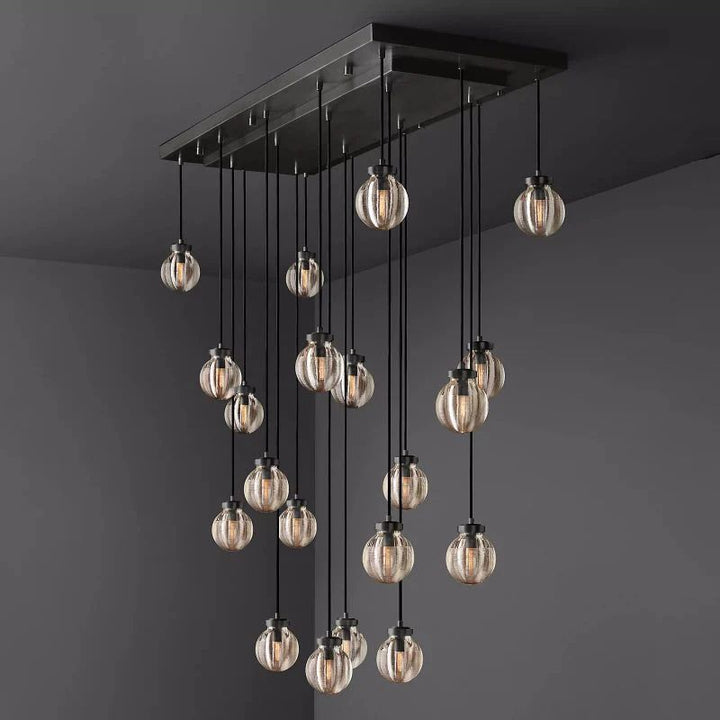 Popular Pearl Rectangle Chandelier 54"