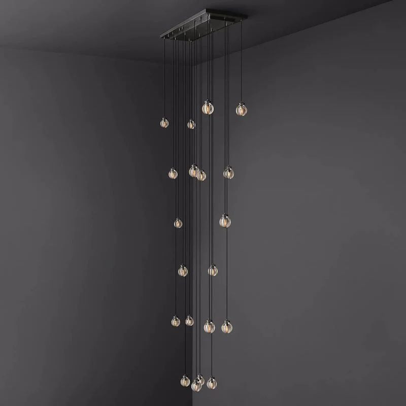 Popular Pearl Rectangle Chandelier 54"